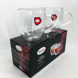 Набір чашок з подвійними стінками Con Brio CB-8625-2, 2 шт, 250 мл, подвійна склянка для кави - Інтернет-магазин спільних покупок ToGether