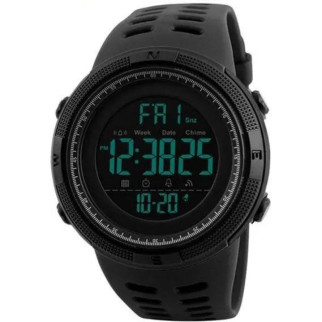 Годинник наручний чоловічий SKMEI 1251BK ALL BLACK, фірмовий спортивний годинник. Колір: чорний - Інтернет-магазин спільних покупок ToGether