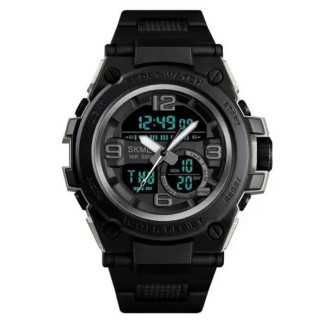 Годинник наручний чоловічий SKMEI 1452BK BLACK, водонепроникний чоловічий годинник. Колір: чорний - Інтернет-магазин спільних покупок ToGether