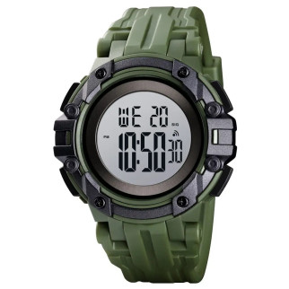 Годинник наручний чоловічий SKMEI 1545AG ARMY GREEN, армійський годинник протиударний. Колір: зелений - Інтернет-магазин спільних покупок ToGether