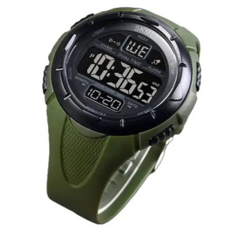 Годинник наручний чоловічий SKMEI 1656GN ARMY GREEN, годинник наручний електронний тактичний. Колір: зелений - Інтернет-магазин спільних покупок ToGether