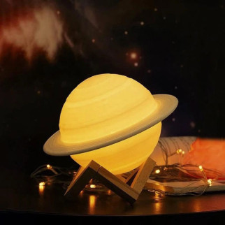 Зволожувач очисник повітря нічник 3 в 1 Сатурн компактний з LED підсвічуванням 3 режими міні арома лампа - Інтернет-магазин спільних покупок ToGether