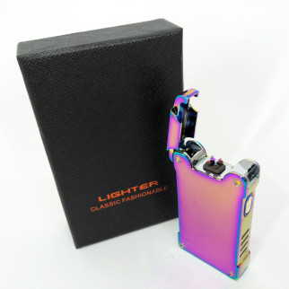 Дугова електроімпульсна запальничка із USB-зарядкою ліхтариком LIGHTER HL-437. Колір: хамелеон - Інтернет-магазин спільних покупок ToGether