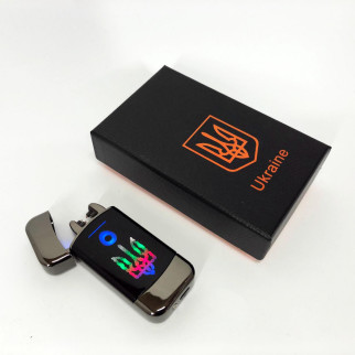 Дугова електроімпульсна запальничка із USB-зарядкою Україна LIGHTER HL-439, із зарядкою. Колір: чорний - Інтернет-магазин спільних покупок ToGether
