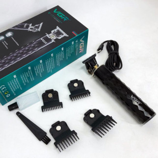 Машинка для стрижки з триммером VGR V-170 для волосся, вусів та бороди, бездротова зі змінними насадками - Інтернет-магазин спільних покупок ToGether