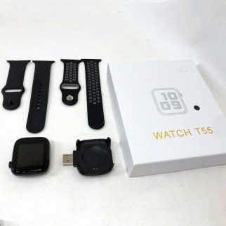 Розумний смарт годинник Smart Watch T55 з 2 ремінцями, підтримка дзвінків, спортивні режими, вологозахист ip 67 - Інтернет-магазин спільних покупок ToGether