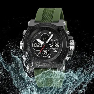 Годинник наручний чоловічий SKMEI 2065AG, водонепроникний чоловічий годинник, чоловічий спортивний - Інтернет-магазин спільних покупок ToGether