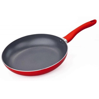 Сковорода 28 см Con Brio СВ-2814, сковорода для смаження, якісна сковорода. Колір: червоний - Інтернет-магазин спільних покупок ToGether