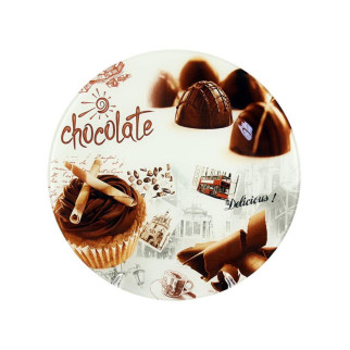 Блюдо кругле Lumines Шоколад S-3012-U-067 30 см - Інтернет-магазин спільних покупок ToGether