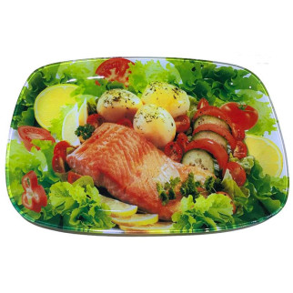 Блюдо прямокутне Lumines Риба S-445014-C-T-315-14 34,5х23,5 см - Інтернет-магазин спільних покупок ToGether