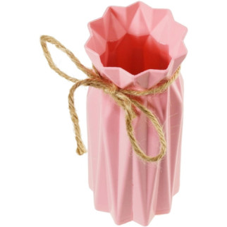 Ваза декоративная для сухих цветов Supretto 5927-В 17.5 см розовая - Інтернет-магазин спільних покупок ToGether