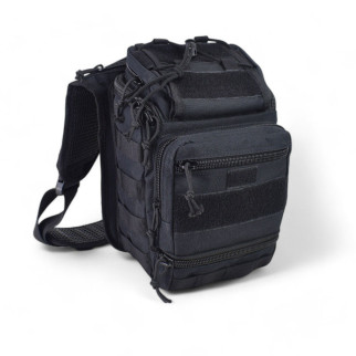 Тактична сумка чорна через плече військова велика нагрудна сумка ЗСУ однолямкова сумка CF-137 універсальна армійська - Інтернет-магазин спільних покупок ToGether