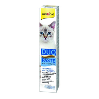 Вітамінізована паста для котів GimCat DUO PASTE Multi-vitamin 12 vitamins with tuna 12 з тунцем 50 мл - Інтернет-магазин спільних покупок ToGether