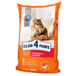 Club 4 paws (Клуб 4 лапи) Premium Hairball Control сухий корм для кішок для виведення шерсті з організму 5кг - Інтернет-магазин спільних покупок ToGether