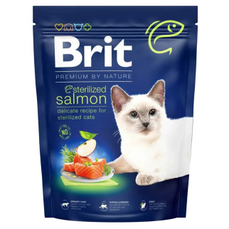 Brit Premium by Nature Cat Sterilized з лососем сухий корм для стерилізованих котів 800 г - Інтернет-магазин спільних покупок ToGether
