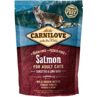 CarniLove Salmon Sensitive Long Hair з лососем сухий корм для кішок з чутливих травленням 2 кг - Інтернет-магазин спільних покупок ToGether