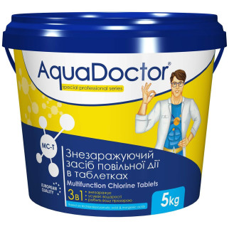 Хімія для басейну AquaDoctor MC-T 5 кг 3 в 1 великі таблетки для басейну 200 г 002491 - Інтернет-магазин спільних покупок ToGether