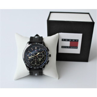 Чоловічий стильний наручний годинник Tommy Hilfiger чорний - Інтернет-магазин спільних покупок ToGether