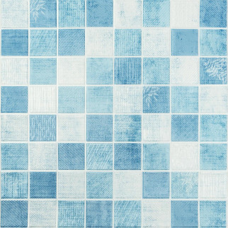 Панель стінова 3D 700х700х4мм мозаїка блакитна (D) SW-00002009 - Інтернет-магазин спільних покупок ToGether