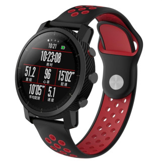 Ремінець BeWatch sport-style для Xiaomi Amazfit Stratos Чорно-Червоний (1020113.2) - Інтернет-магазин спільних покупок ToGether