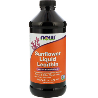 Соняшникова Лецитин, Sunflower Liquid Lecithin, Now Foods, 473 мл. - Інтернет-магазин спільних покупок ToGether