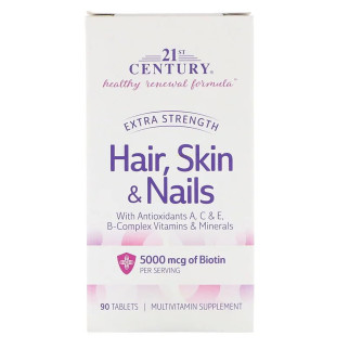 Формула посилена 21st Century Extra Strength для волосся/шкіри та нігтів 90 таблеток - Інтернет-магазин спільних покупок ToGether