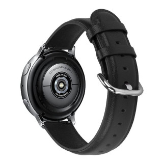 Ремінець BeWatch шкіряний 20мм Samsung Active| Active 2 | Galaxy watch 42mm Чорний L (1220101.L) - Інтернет-магазин спільних покупок ToGether