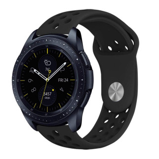 Ремінець BeWatch sport-style 20 мм для Samsung Active | Active 2 | Galaxy watch 42mm Чорний (1010101) - Інтернет-магазин спільних покупок ToGether