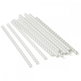 Пружини пластикові для палітурки Agent A4 100 шт 6 мм Білі (8888821060029) - Інтернет-магазин спільних покупок ToGether