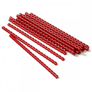 Пружини пластикові для палітурки Agent A4 100 шт 10 мм Червоні (8888821100060) - Інтернет-магазин спільних покупок ToGether