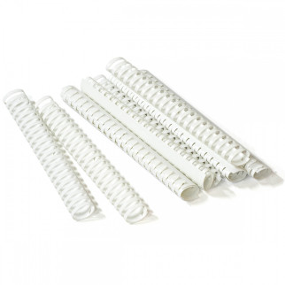 Пружини пластикові для палітурки Agent A4 50 шт 45 мм Білі (8888821450028) - Інтернет-магазин спільних покупок ToGether