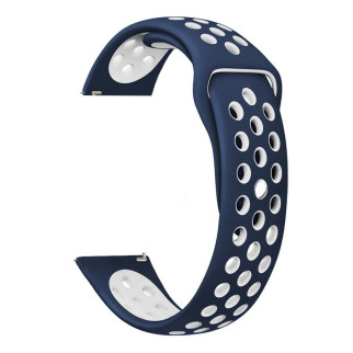 Ремінець BeWatch Nike-style 20 мм для Samsung Active | Active 2 | Galaxy watch 42mm Синьо-білий (1010152) - Інтернет-магазин спільних покупок ToGether