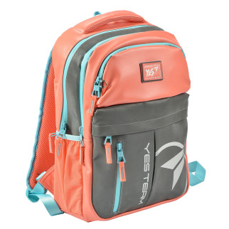Рюкзак молодіжний YES T-32 Citypack ULTRA Кораловий/сірий (558413) - Інтернет-магазин спільних покупок ToGether