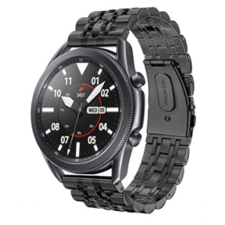 Браслет BeWatch для Samsung Galaxy Watch 3 45 mm Ремінець 22мм classic сталевий Link Black (1021401.10) - Інтернет-магазин спільних покупок ToGether