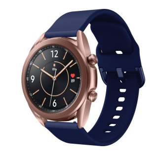 Ремінець для Samsung Galaxy Watch 3 41 мм силіконовий 20мм NewColor Темно-Синій (1012389) - Інтернет-магазин спільних покупок ToGether