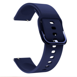 Ремінець універсальний для годинника силіконовий 20мм NewColor Темно-Синій (1012389) - Інтернет-магазин спільних покупок ToGether