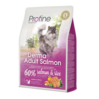 Сухий корм Profine Derma для дорослих довгошерстих котів, з лососем та рисом, 2 кг - Інтернет-магазин спільних покупок ToGether