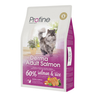 Сухий корм Profine Derma для дорослих довгошерстих котів, з лососем та рисом, 10 кг - Інтернет-магазин спільних покупок ToGether