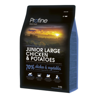 Сухий корм Profine Junior Large для цуценят та юніорів великих порід, з куркою та картоплею, 3 кг - Інтернет-магазин спільних покупок ToGether
