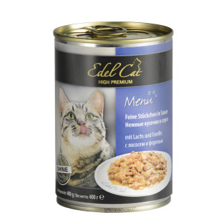 Вологий корм Edel Cat для котів, з лососем та фореллю, 400 г - Інтернет-магазин спільних покупок ToGether