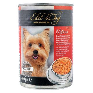 Вологий корм Edel Dog для собак, з птицею і морквою, 400 г - Інтернет-магазин спільних покупок ToGether