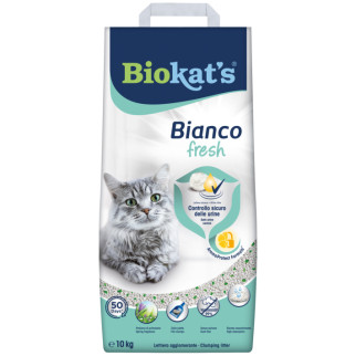 Наповнювач Biokats Bianco Fresh для котячого туалету, бентонітовий, 10 кг - Інтернет-магазин спільних покупок ToGether