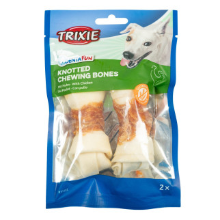 Кісточка Trixie Denta Fun для чищення зубів собак, з куркою, 11 см, 2 шт - Інтернет-магазин спільних покупок ToGether