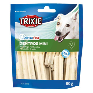 Ласощі Trixie Denta Fun Dentros Mini для собак, домашня птиця, 80 г - Інтернет-магазин спільних покупок ToGether