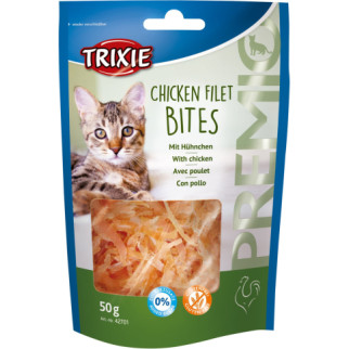 Ласощі Trixie Premio Chicken Filet Bites для котів, куряче філе, 50 г - Інтернет-магазин спільних покупок ToGether