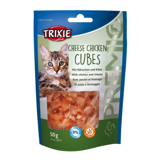Ласощі Trixie Premio Cheese Chicken Cubes для котів, сир і курка, 50 г - Інтернет-магазин спільних покупок ToGether