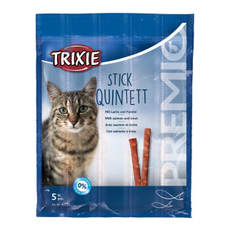Ласощі Trixie Premio Quadro-Sticks для котів, лосось та форель, 5 шт - Інтернет-магазин спільних покупок ToGether