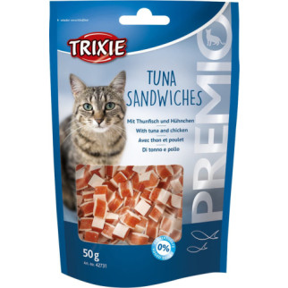 Ласощі Trixie Premio Tuna Sandwiches для котів, тунець з куркою, 50 г - Інтернет-магазин спільних покупок ToGether