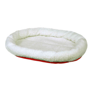 Лежак двосторонній Trixie Cuddly Bed для собак, хутро, 47х38 см (білий/червоний) - Інтернет-магазин спільних покупок ToGether