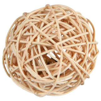 Іграшка Trixie М'яч з брязкальцем для гризунів, d:4 см (натуральні матеріали) - Інтернет-магазин спільних покупок ToGether